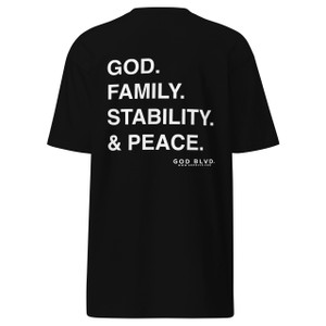 GOD BLVD - GFSP - Black Tee - Front Back Print