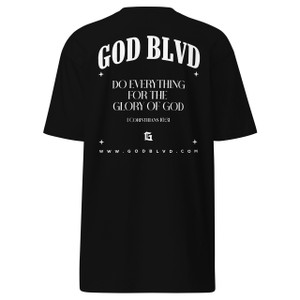 GOD BLVD - Glory of God - Black Premium Tee - White Print GOD BLVD - Glory of God - Black Premium Tee - White Print