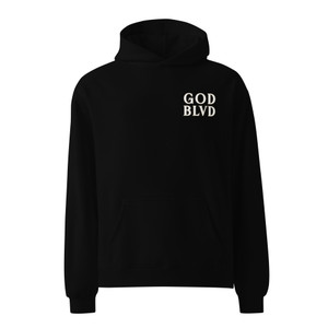 GOD BLVD - Sinner Saved by Grace - Oversized Black Hoodie GOD BLVD - Sinner Saved by Grace - Oversized Black Hoodie