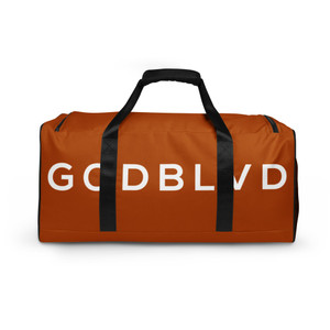 GOD BLVD - TO GOD BE THE GLORY - Golden Brown Duffle Bag GOD BLVD - TO GOD BE THE GLORY - Golden Brown Duffle Bag