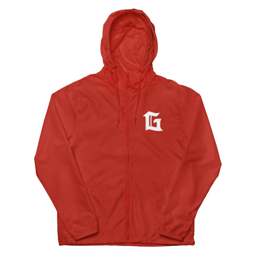 GODBLVD - Red Lightweight Zip Up Windbreaker