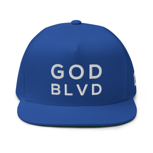 GOD BLVD - G Royal Blue Flat Billy Cap 