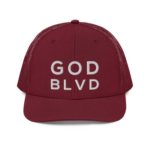 GOD BLVD - Trucker 112 - Cardinal/White