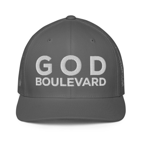 GOD BLVD - God Boulevard - Charcoal Closed-Back Trucker