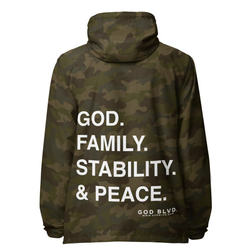 GOD BLVD - GFSP - Forest Camo - Lightweight Windbreaker