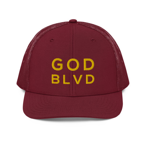 GOD BLVD - Trucker 112 - Cardinal/Gold