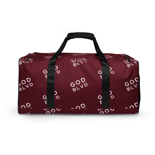 GOD BLVD - All Over Logo Nude Duffle Bag - GOD BLVD