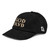 GOD BLVD - Secondary Logo - Black Corduroy Hat - Old Gold and White Stitching