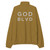GOD BLVD - OG Logo - Olive Oil Recycled Tracksuit Jacket - White Stitching