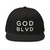 GOD BLVD - G Black Flat Billy Cap