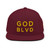 GOD BLVD - Snapback (Maroon/Gold)