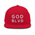 GOD BLVD - Snapback (White/Red)