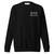 GOD BLVD - Black Crewneck Sweater (White Logo Stitched Left Chest - Left Wrist Stitched)
