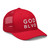 GOD BLVD - Red Retro Trucker Hat (White)