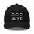 GOD BLVD - OG Black Trucker - White Embroidered