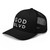 GOD BLVD - OG Black Trucker - White Embroidered