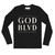 GOD BLVD - Kingdom - Black Long Sleeve Fitted Crew