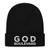 GOD BLVD - God Boulevard - Black Ribbed Knit Beanie