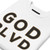GOD BLVD - OG Logo - White Sweatshirt (Black/Old Gold Embroidered)