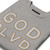 GOD BLVD - OG Logo - Carbon Grey Sweatshirt (White/Old Gold Embroidered)