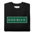 GOD BLVD - Embroidered Street Sign - Black - Premium Sweatshirt