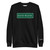 GOD BLVD - Embroidered Street Sign - Black - Premium Sweatshirt