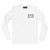 GOD BLVD - GFSP - White Long Sleeve Tee (Front Embroidery - Back Print)