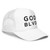 GOD BLVD - Foam Trucker Hat (White-Black)