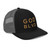 GOD BLVD - Trucker 112 - Black/Charcoal/Old Gold