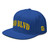 GOD BLVD - Arched - Royal Blue Flat Bill Cap - Yellow Gold Embroidery