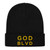 GOD BLVD - Black/Gold - Ribbed Knit Beanie