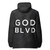 GOD BLVD - OG Logo - Black Camouflage Lightweight Zip Up Windbreaker