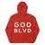 GOD BLVD - OG Logo - Red Camouflage Lightweight Zip Up Windbreaker