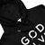 GOD BLVD - OG Logo - Black Premium Eco Hoodie - White Print