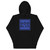 GOD BLVD - Black Premium Hoodie - Blue Print 