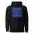 GOD BLVD - Black Premium Hoodie - Blue Print 