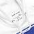 GOD BLVD - White Premium Hoodie - Blue Print