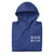 GOD BLVD - Blue Premium Hoodie - White Print (Left Chest / Right Arm)