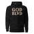 GOD BLVD - Embroidered Logo - Black Premium Hoodie (White/Old Gold)