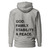GOD BLVD - GFSP - Grey Hoodie (Front Embroidery - Back Print)