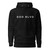 GOD BLVD - Straight Logo - Black Premium Hoodie - White Embroidery
