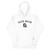 GOD BLVD - Embroidered Arched with Capital G - White Premium Hoodie - Black