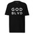 GOD BLVD - OG Logo - Black Premium Heavyweight Tee