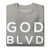 GOD BLVD - Carbon Grey Fleece Pullover (White Logo)