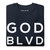 GOD BLVD - Fleece Pullover (Navy/White)
