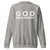 GOD BLVD - God Boulevard - Cardbon Grey Premium Sweatshirt (Black Print)