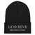 GOD BLVD - Victory - Black Cuffed Up Beanie - White Embroidery 