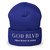 GOD BLVD - Victory - Blue Cuffed Up Beanie - White Embroidery