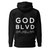 GOD BLVD - G Victory - Black Premium Hoodie - Front/Back White Print