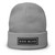 GOD BLVD - Signage - Gray Beanie - Black/White Embroidered 